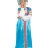 Русский народный костюм "Василиса", голубой атласный комплект - 1uimg_9743_l8s.jpg