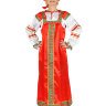 Русский народный костюм "Василиса", красный атласный комплект