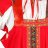 Русский народный костюм "Забава", красный льняной комплект, размер XL-XXXL - 7uimg_9736_l4.jpg