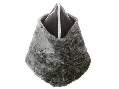 Папаха каракуль искусственный серый с черным верхом Мужская папаха ручной работы
Материал - искусственный каракуль