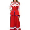 Женский казачий костюм красный